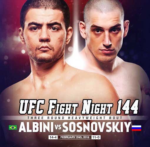 Бой Дмитрий Сосновский vs. Джуниор Альбини на UFC Fight Night 144